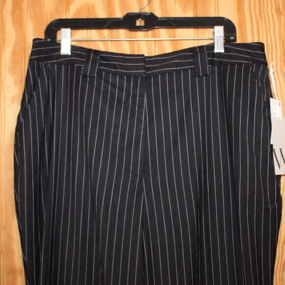 NWT Worthington Curvy Straight Leg Pinstripe Pants - Size 16 - Picture 3 of 6